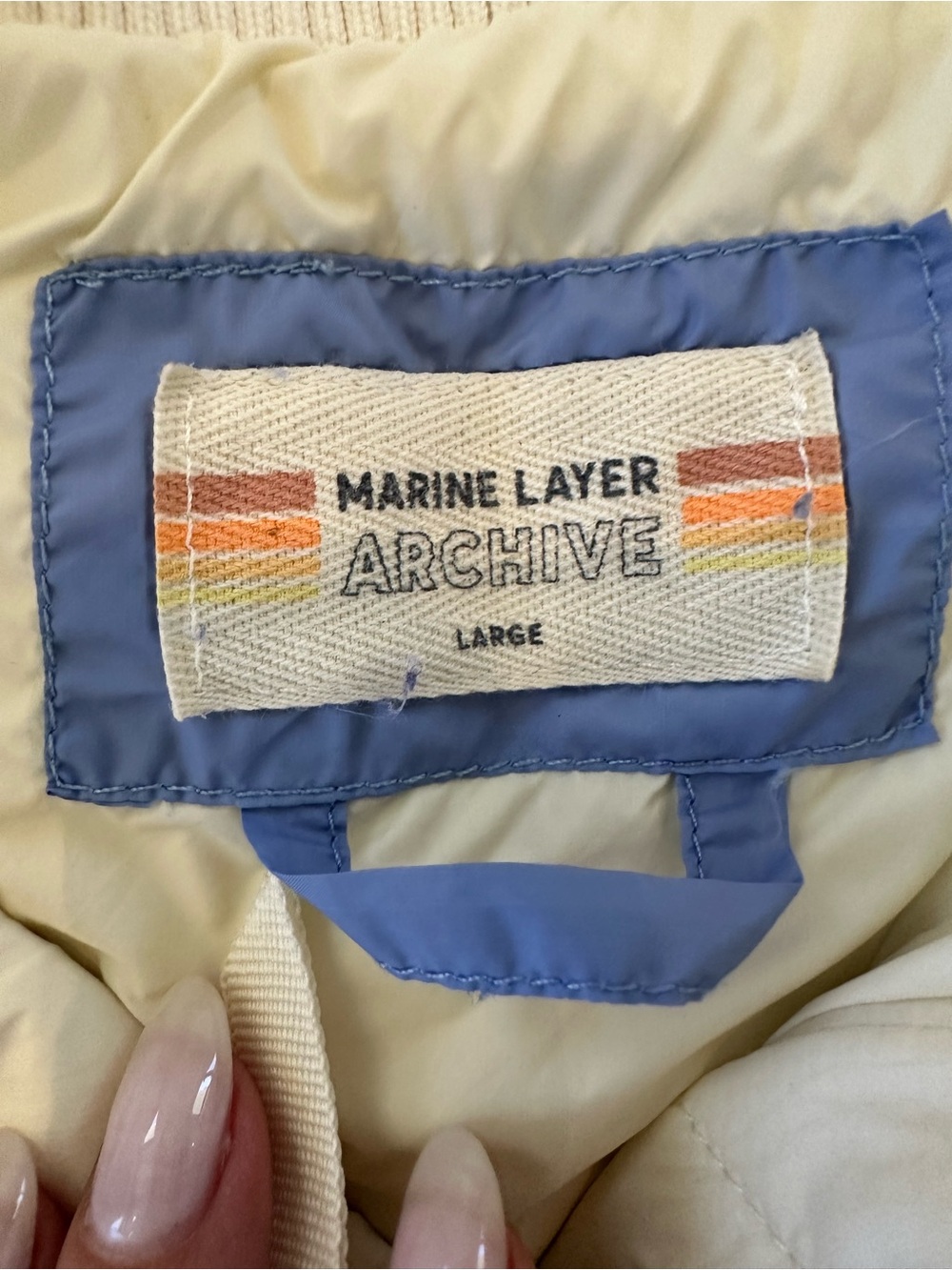 Marine Layer Archive Lightweight Down Puffer Vest - Picture 14 of 14